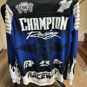 Contender Champion Racing Raceway Long Sleeve Shirt Zippers